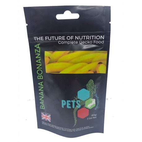 Reptile Supplies Gecko Diet - Banana Bonanza 60g